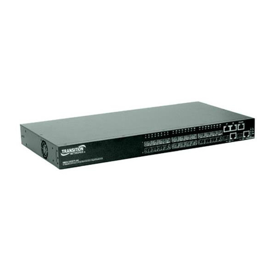 Transition Networks SM24-100SFP-AH Installation Manual
