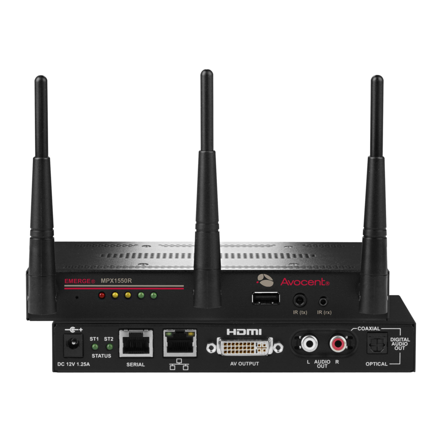 Avocent Emerge MPX1550 Quick Installation Manual