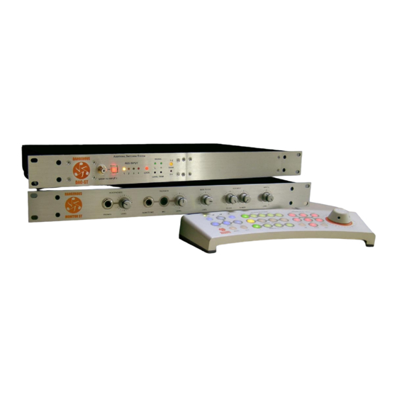 Dangerous Music Additional Switching System User Manual