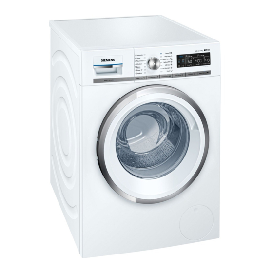 Siemens WM16W640EU Instruction Manual And Installation Instructions