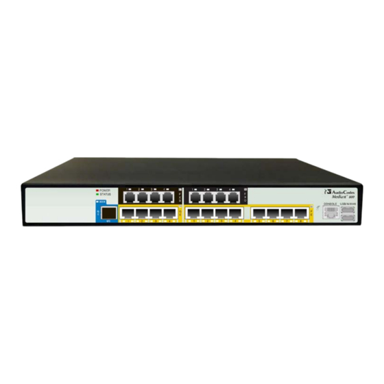 AudioCodes Mediant 800B User Manual
