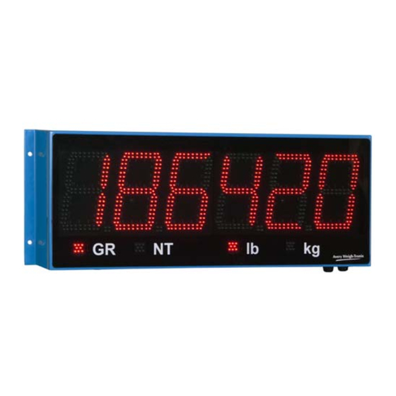 Avery Weigh-Tronix XR Series Installation And Technical Instructions