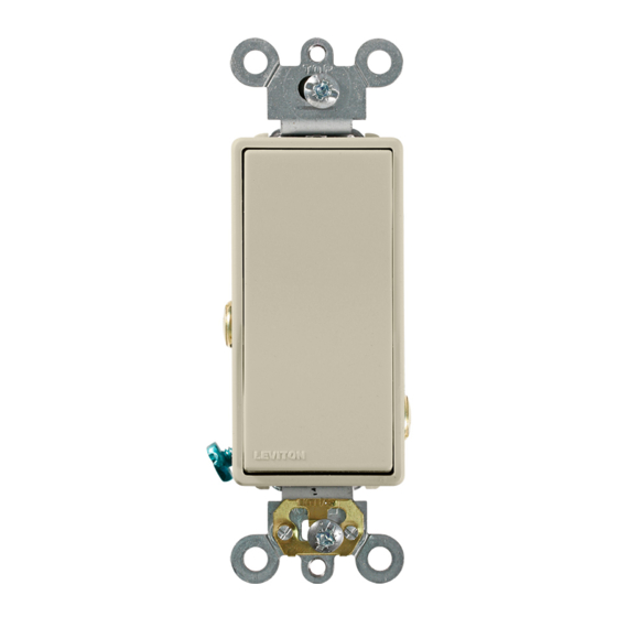 Leviton Decora Plus 56021 Quick Manual