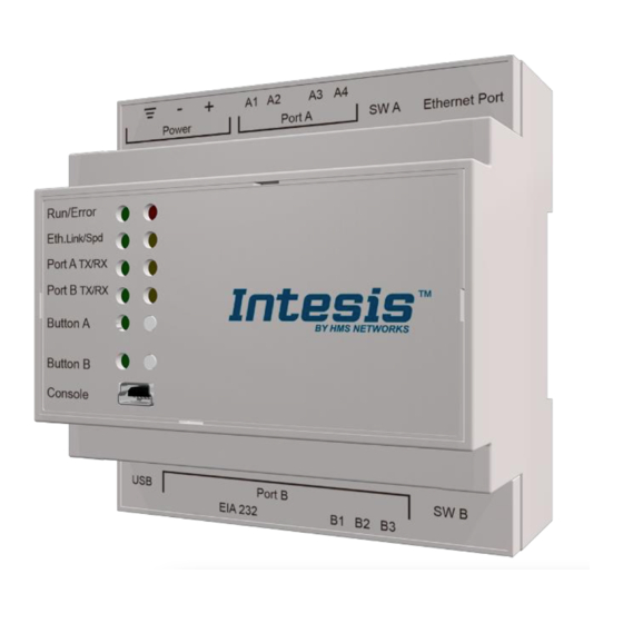 User Manuals: HMS Intesis INMBSMIT050C000 Gateway