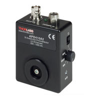 THORLABS APD410A2 Operation Manual