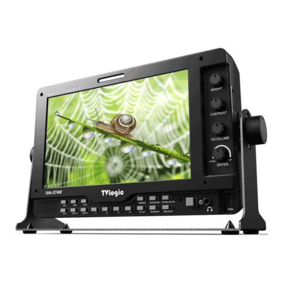 TVLogic SRM-074W-N Operation Manual
