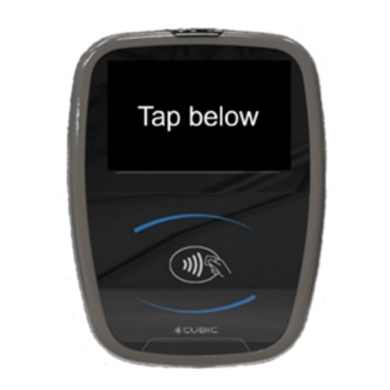 User Manuals: Cubic Validator 3 Fare Payment System