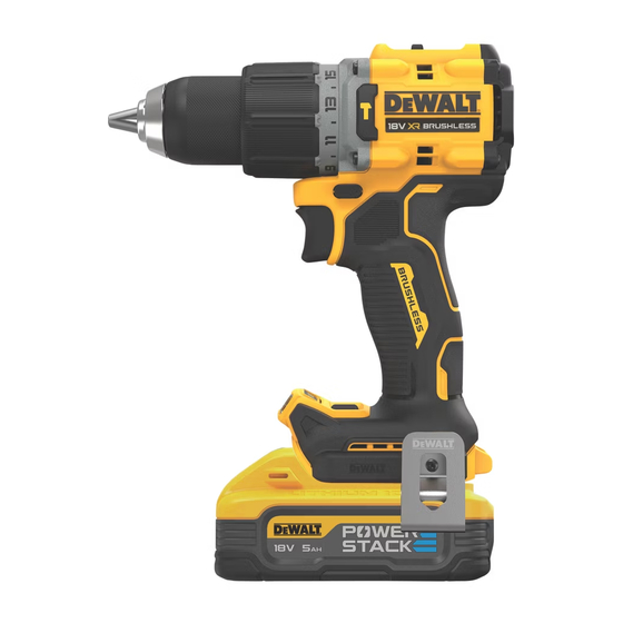 DeWalt DCD805H2T-GB Original Instructions Manual