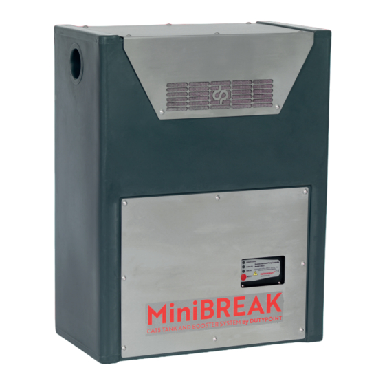 Dutypoint MINIBREAK CAT 5 TANK AND BOOSTER SET Operation & Maintenance Manual