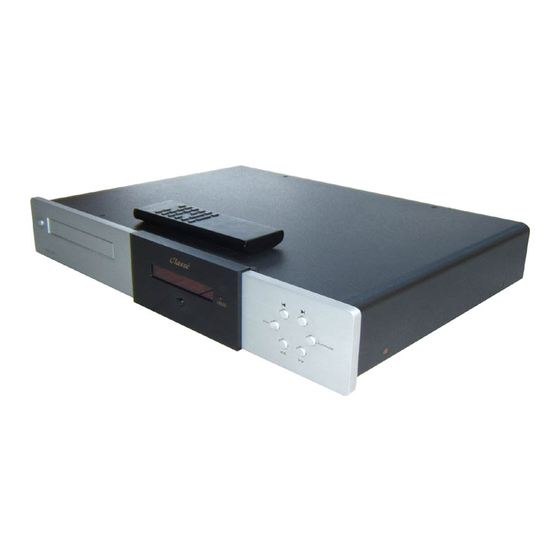Classe Audio CDP-3 Owner's Manual