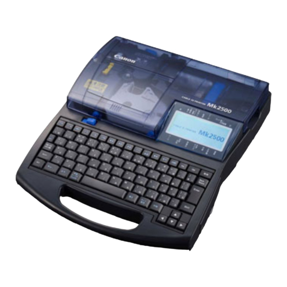Canon Mk2500 User Manual