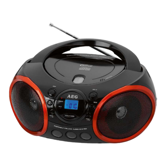 AEG SR 4352 CD/MP3 Manuals