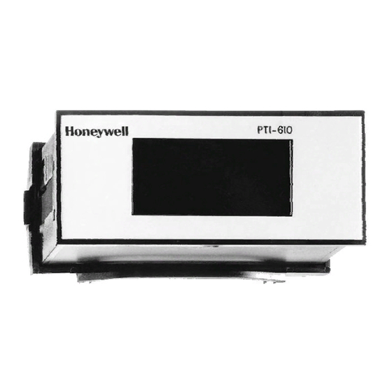 Honeywell PTI-610 Manuals