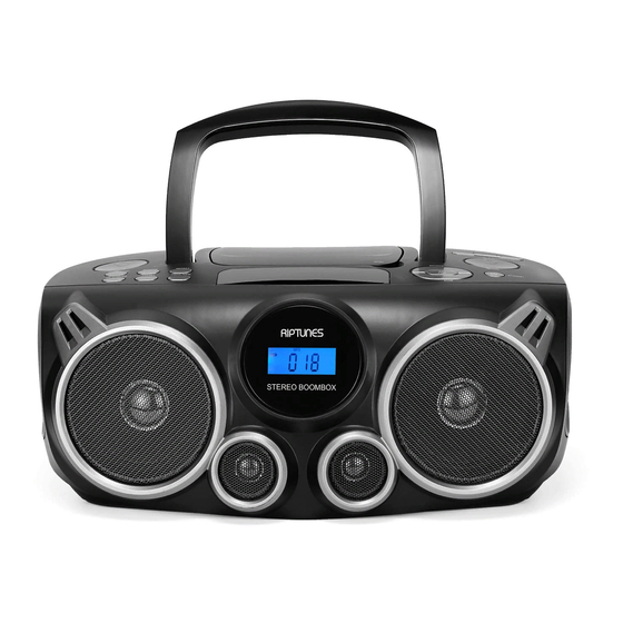 Noblex CDR1929BT Bluetooth Boombox Radio Manuals