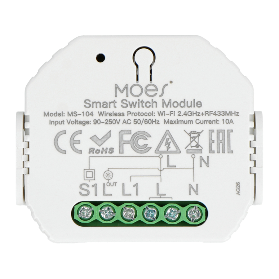 Moes MS-104 - Smart Switch Module Manual