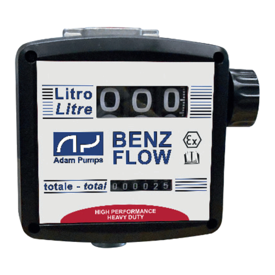Adam Pumps BENZ FLOW Installation, Use And Maintenance Manual