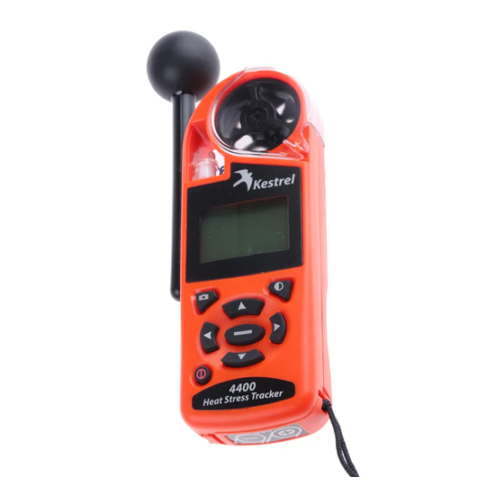 Kestrel 4400 Instructional Manual