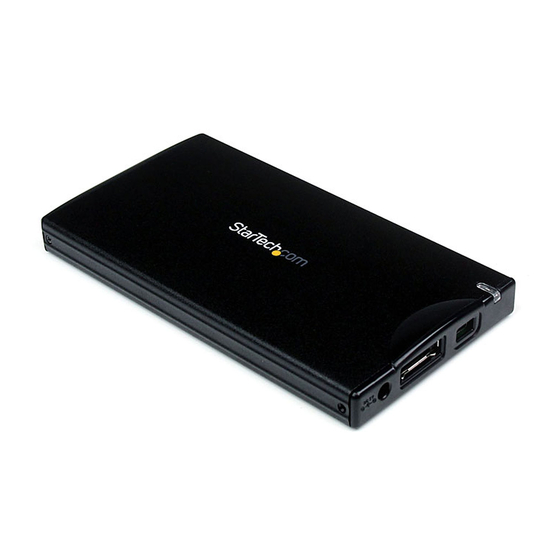 StarTech.com SAT2510BU2E HDD Enclosure Manuals