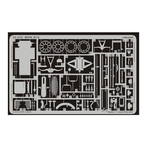 Eduard BMW R75 Quick Start Manual