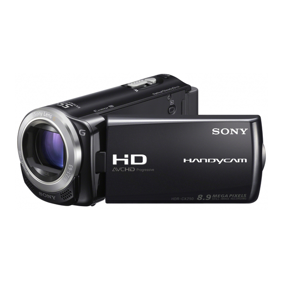 Sony HDR-CX250 Service Manual