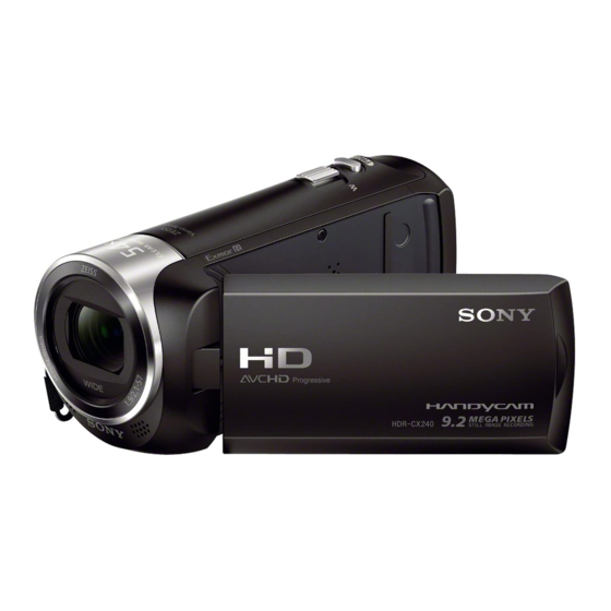 Sony HDR- PJ270 Service Manual