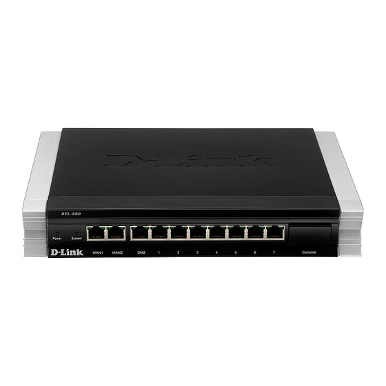 D-Link NetDefend DFL-800 Quick Manual