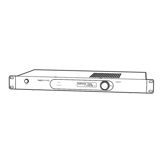Sunfire HRSIW8 User Manual