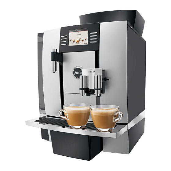 Jura Giga X3 Professional Instructions For Use Manual