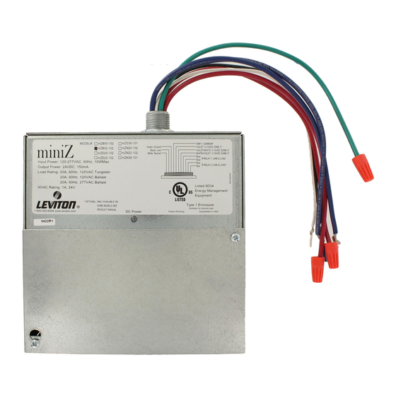 Leviton miniZ Series User Manual