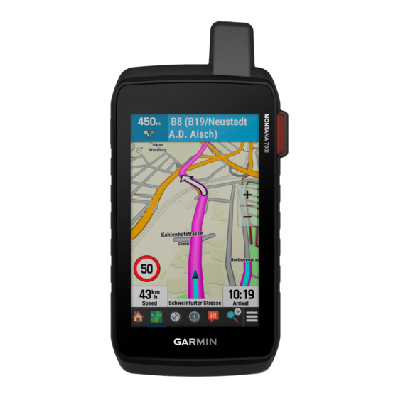 Garmin MONTANA 700i Manual