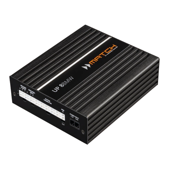 Audiotec Fischer MATCH UP 8BMW Manual