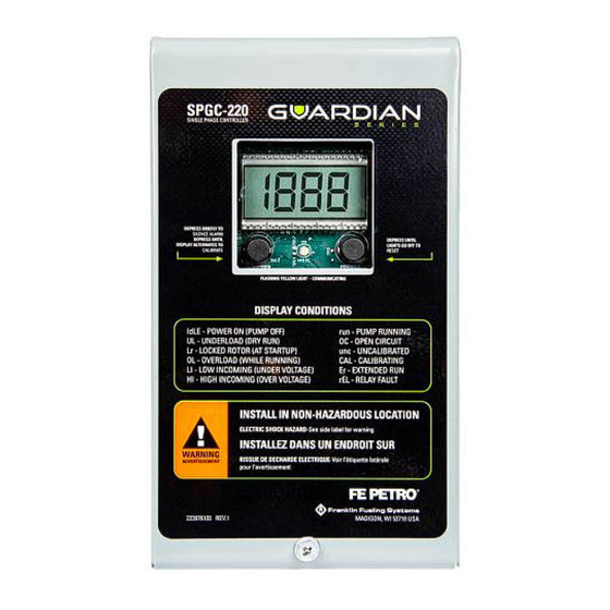 Franklin Electric GUARDIAN Series Install Manual