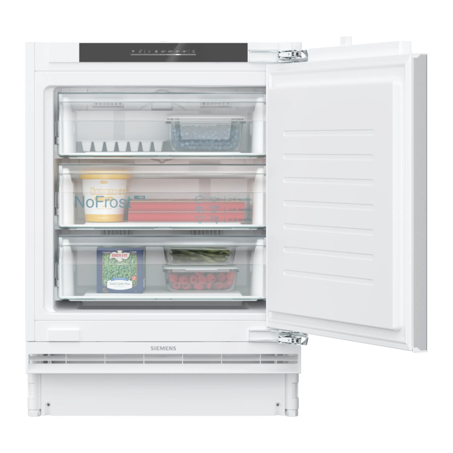 Siemens iQ300 GU21N Series, iQ300 GU21NVFE0G - Freezer Manual
