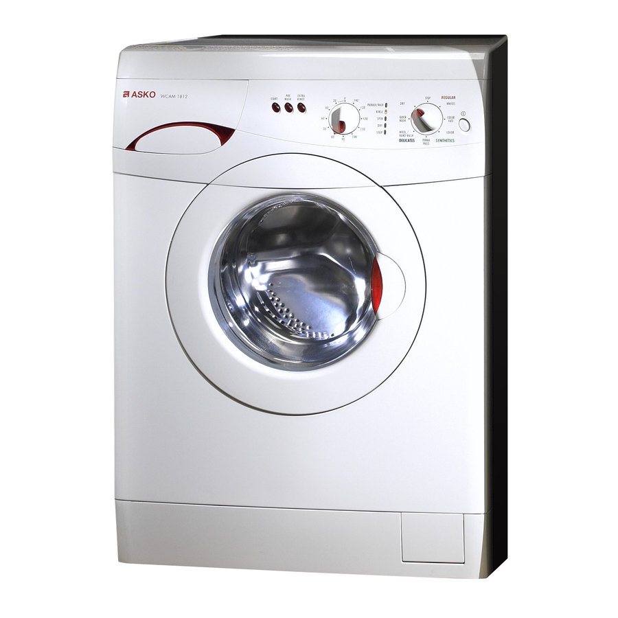 Asko WCAM1812 Use And Care Manual