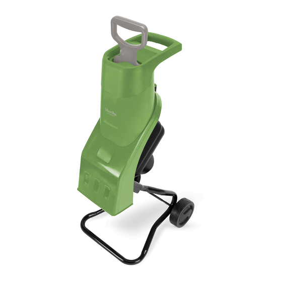 User Manuals: Martha Stewart MTS-EWC15 Wood Chipper