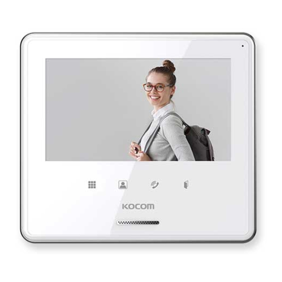 KOCOM KCV-S701IP2W User Manual