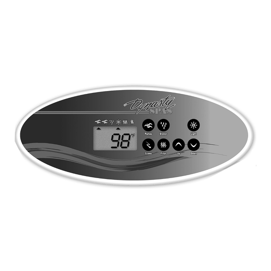 Dynasty Spas SC-MP-DY5 Quick Reference Card