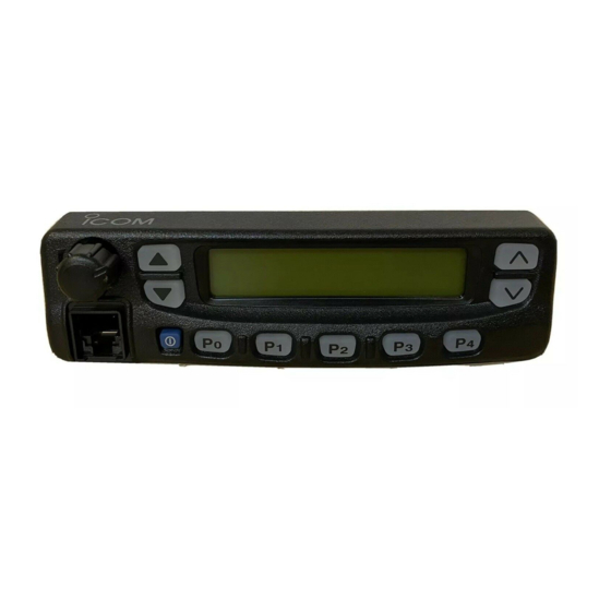 Icom IC-F521 Instruction Manual
