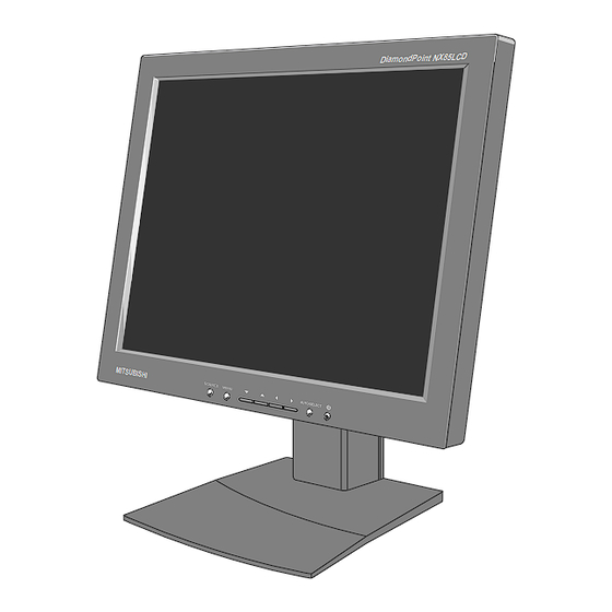 User Manuals: Mitsubishi LCD1855NX-BK LCD Monitor