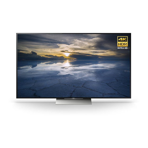 Sony BRAVIA XBR-75X940D Reference Manual