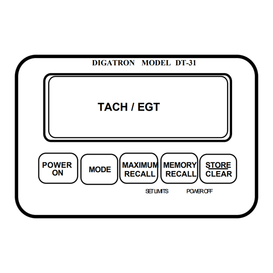 Digatron DT-31K2 Operating Instructions