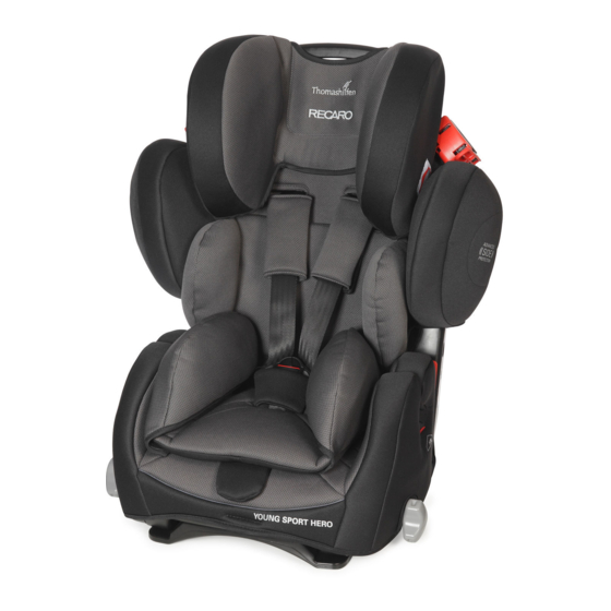 Thomashilfen RECARO Sport HERO Reha Supplement Manual