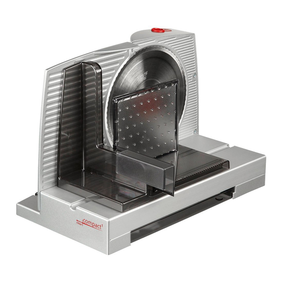 User Manuals: Ritter compact 1 Electric Food Slicer