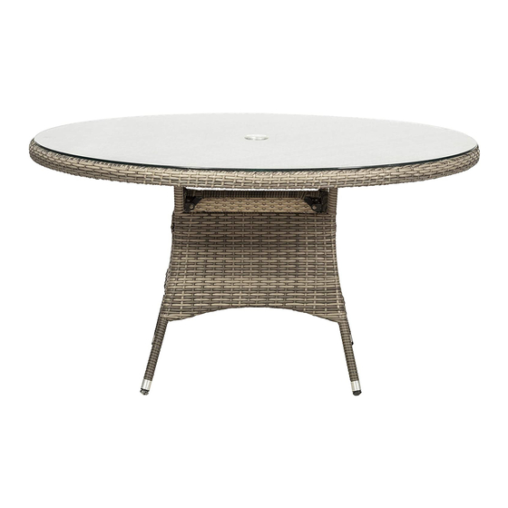 Royalcraft Malaga 110cm Round Table Assembly Instructions