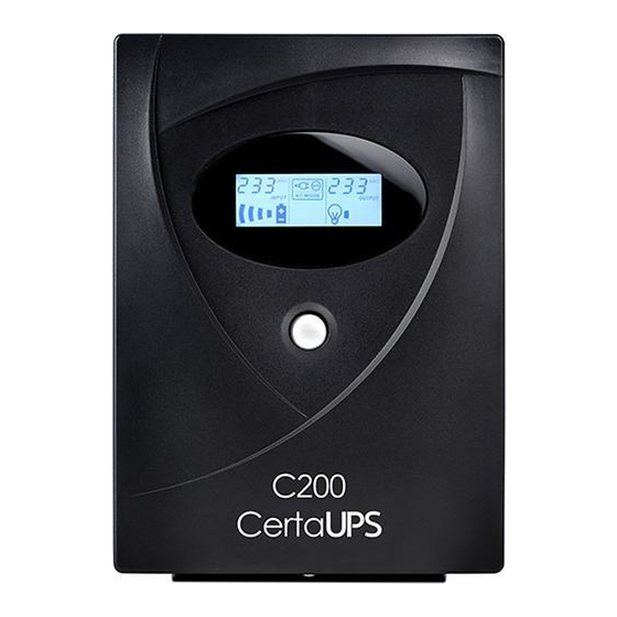 CertaUPS C200 Series Line-Interactive UPS Manuals