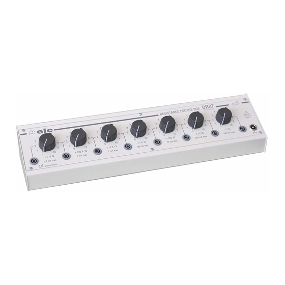 ELC DR07 Manual