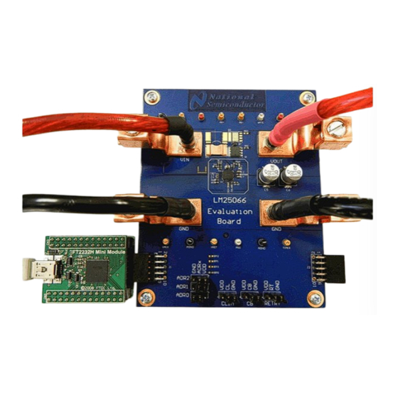 Texas Instruments LM25066EVK User Manual