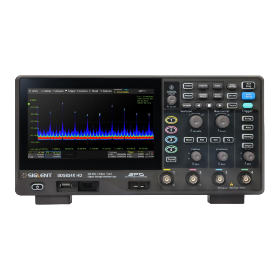 SIGLENT SDS800X HD Series User Manual