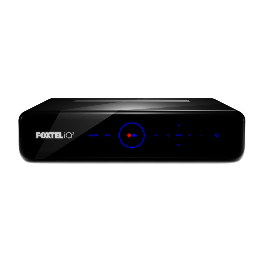 Foxtel iQ3 Manual