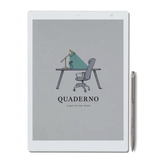 Fujitsu QUADERNO Manuals